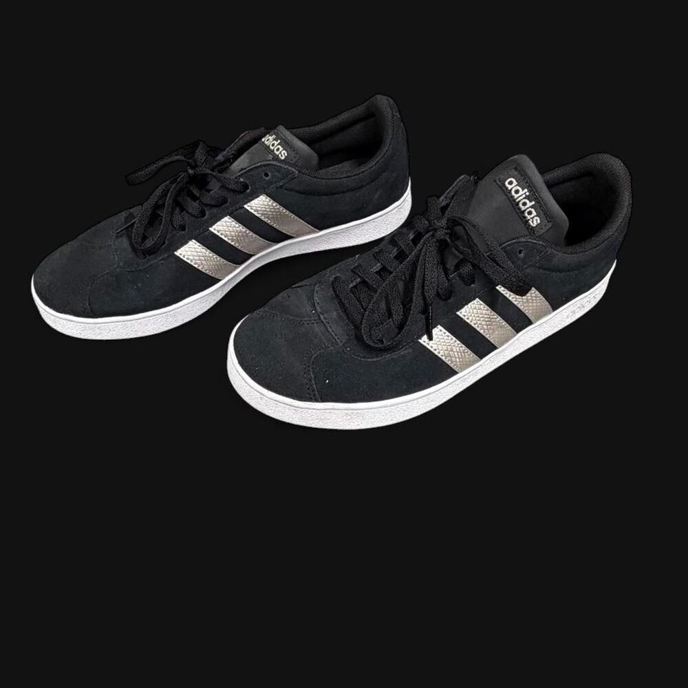 Adidas Women's Black and Navy Trainers
